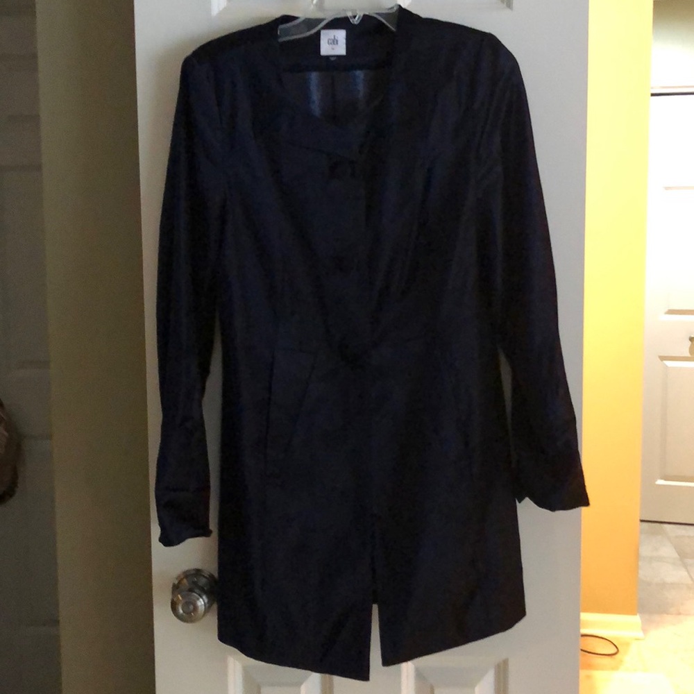 Navy Cabi velvet coat jacket